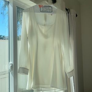 White Stone Cold Fox dress with square neck